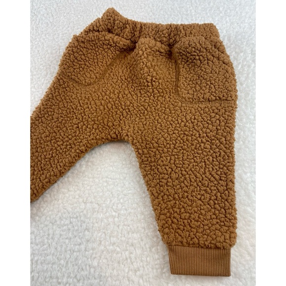 OLD NAVY • Tan/Brown Teddy Sherpa Fleece Jogger Pants - Picture 8 of 8